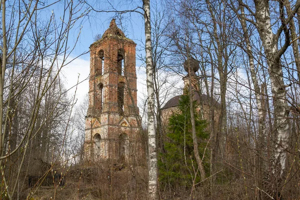 Elhagyott Ortodox Templom Erdőben Falu Myshkino Kosztroma Régió Oroszország Épült — Stock Fotó