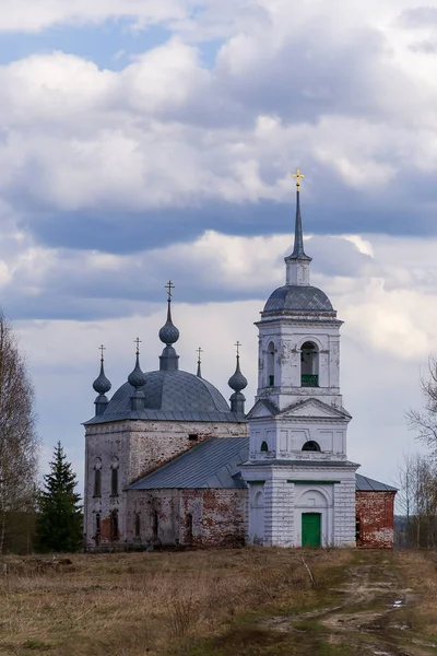 Alte Orthodoxe Kirche Dorf Korshunovo Region Kostroma Russland Erbaut 1800 — Stockfoto