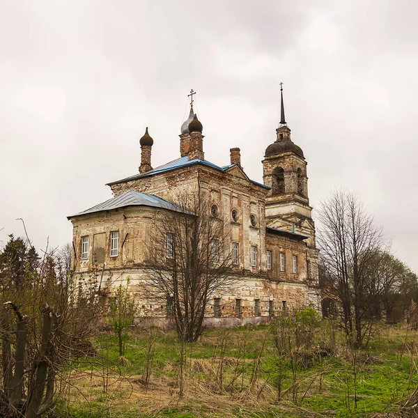 Kamenný Pravoslavný Kostel Vesnice Shakhovo Kostroma Rusko Postavený Roce 1807 — Stock fotografie