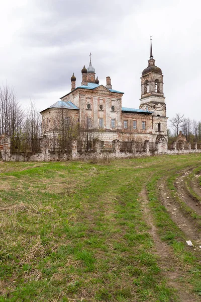 Igreja Ortodoxa Pedra Vila Shakhovo Região Kostroma Rússia Construída 1807 — Fotografia de Stock