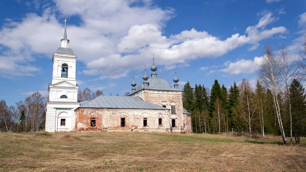 Alte Orthodoxe Kirche Dorf Korshunovo Region Kostroma Russland Erbaut 1800 — Stockfoto