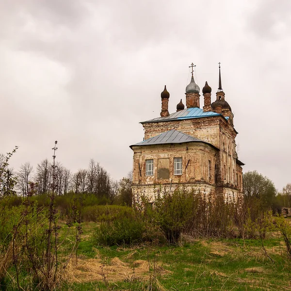Kamenný Pravoslavný Kostel Vesnice Shakhovo Kostroma Rusko Postavený Roce 1807 — Stock fotografie