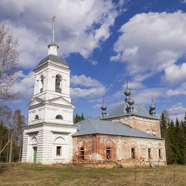 Alte Orthodoxe Kirche Dorf Korshunovo Region Kostroma Russland Erbaut 1800 — Stockfoto