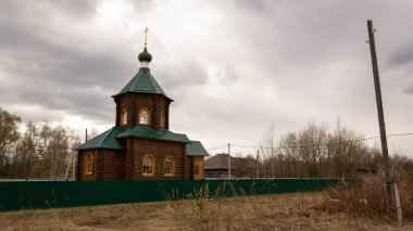 Kırsal ahşap kilise, Nikolo-Makarovo köyü, Kostroma bölgesi, Rusya
