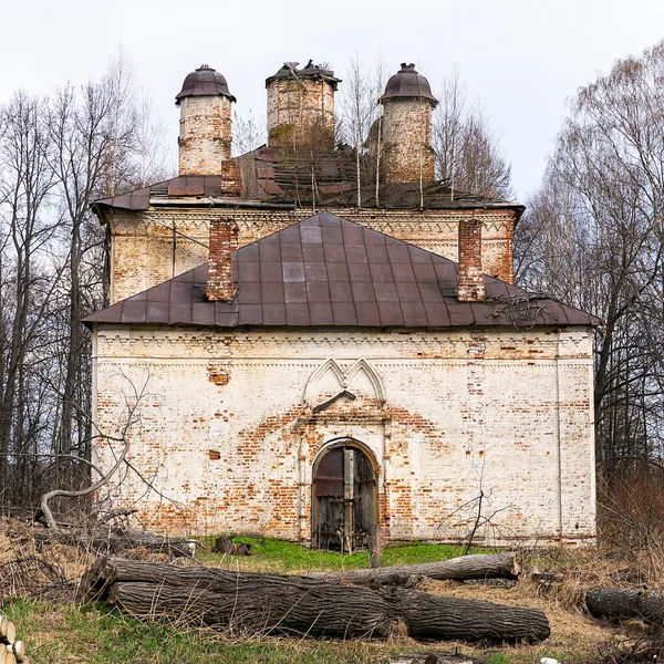 Old Abandoned Orthodox Church Village Ustye Neiskoye Kostroma Region Russia — Stock Photo, Image