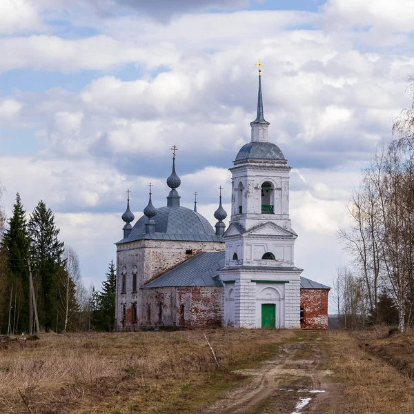 Antigua Iglesia Ortodoxa Pueblo Korshunovo Región Kostroma Rusia Construida 1800 — Foto de Stock