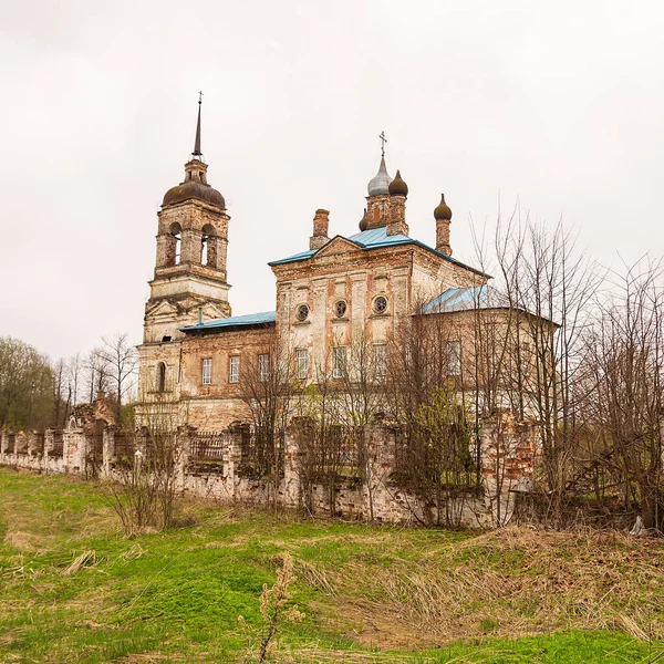 Église Orthodoxe Pierre Village Shakhovo Région Kostroma Russie Construite 1807 — Photo