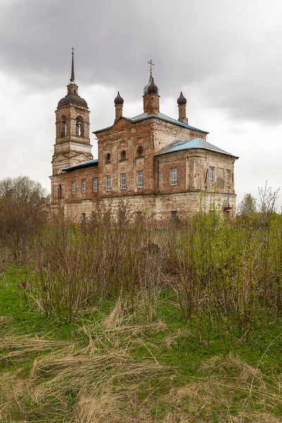 Église Orthodoxe Pierre Village Shakhovo Région Kostroma Russie Construite 1807 — Photo