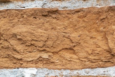 Eski kırmızı bir tuğla dokusu