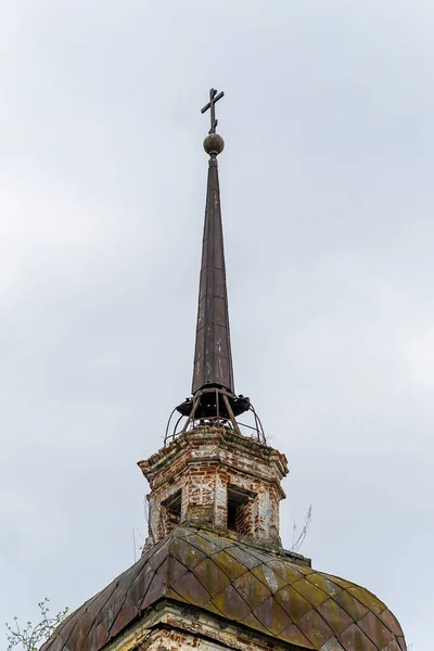 Steinglockenturm Einer Ländlichen Kirche Dorf Shakhovo Region Kostroma Russland Erbaut — Stockfoto