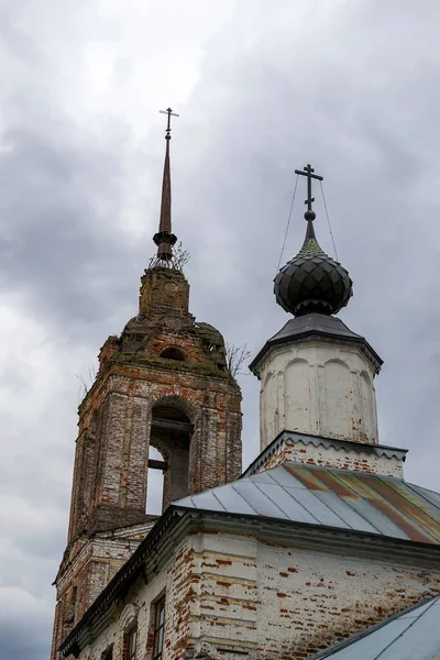 Igreja Ortodoxa Rural Aldeia Shishkino Região Kostroma Rússia Ano Construção — Fotografia de Stock