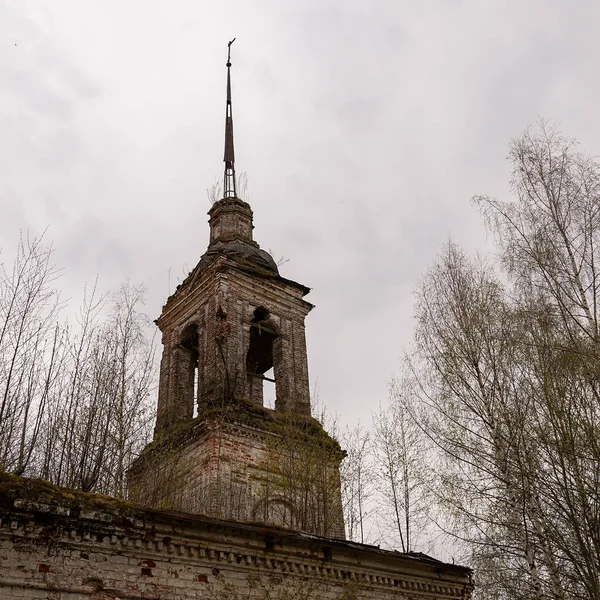 Der Kirchturm Das Dorf Grudevo Region Kostroma Russland Erbaut 1801 — Stockfoto