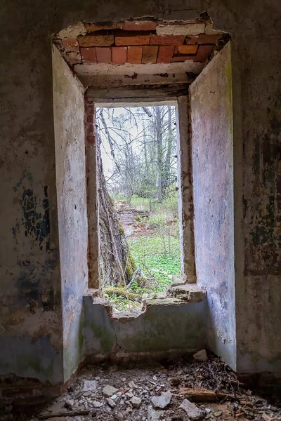 Interior Una Antigua Iglesia Ortodoxa Abandonada Pueblo Grudevo Región Kostroma —  Fotos de Stock