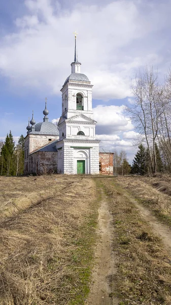 Alte Orthodoxe Kirche Dorf Korshunovo Region Kostroma Russland Erbaut 1800 — Stockfoto