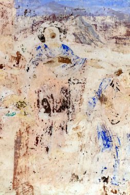 1801 'de Rusya' nın Kostroma bölgesinde inşa edilen Grudevo köyü, tapınağın duvarlarının kalıntıları.