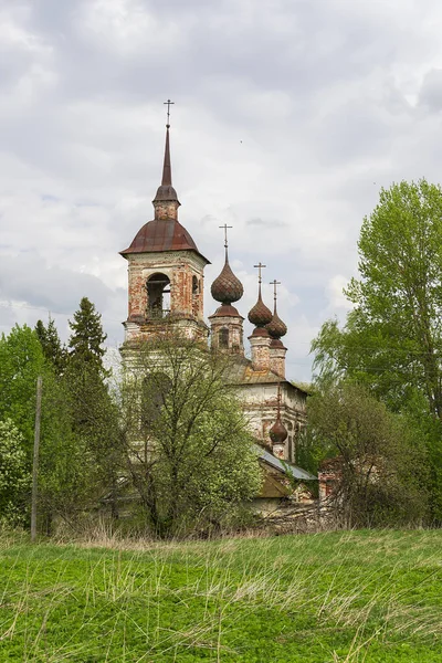 Église Orthodoxe Rurale Paysage Région Kostroma Russie Année Construction 1802 — Photo