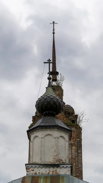 Kuppel Der Alten Orthodoxen Kirche — Stockfoto