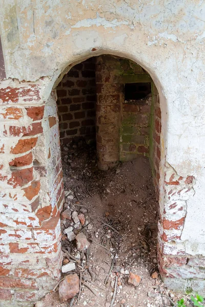 Interior Una Antigua Iglesia Ortodoxa Abandonada Pueblo Grudevo Región Kostroma — Foto de Stock