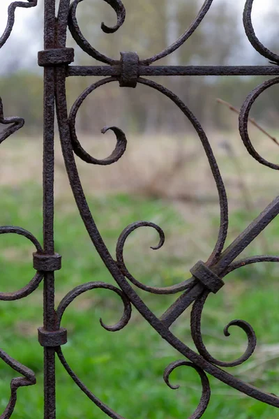 Partie Motif Porte Métallique — Photo