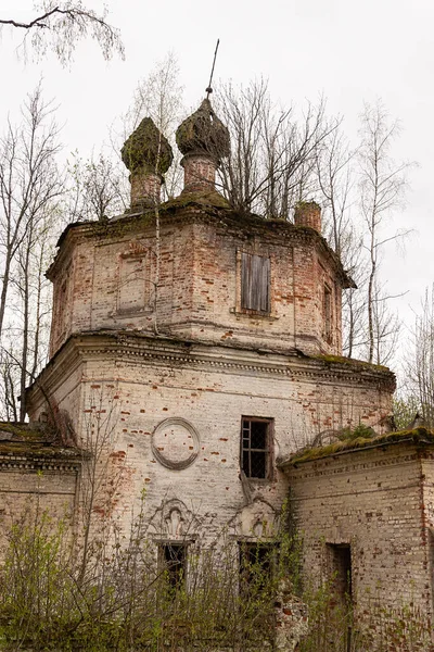 Opuštěný Pravoslavný Kostel Vesnice Grudevo Kostroma Region Rusko Postavený Roce — Stock fotografie