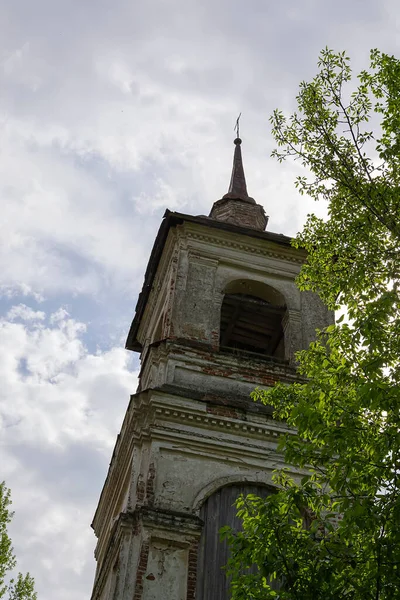 Campanario Ortodoxo Antiguo Pueblo Knyazhevo Región Kostroma Rusia Construido 1802 — Foto de Stock