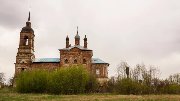 Landscape Rural Orthodox Church Shakhovo Village Kostroma Region Russia Built — Stock Photo, Image
