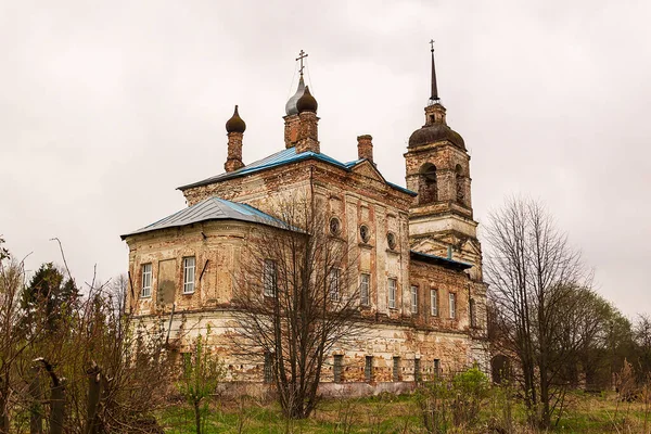 Orthodoxe Kirche Aus Stein Dorf Shakhovo Gebiet Kostroma Russland Erbaut — Stockfoto