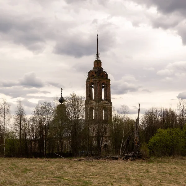 Ländlich Orthodoxe Kirchenlandschaft Dorf Shishkino Gebiet Kostroma Russland Baujahr Ist — Stockfoto
