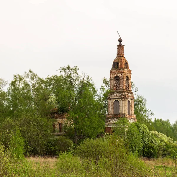 Krajina Zničena Pravoslavný Kostel Kostroma Kraj Rusko Nikolo Mosty Trakt — Stock fotografie