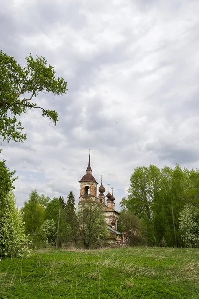Iglesia Ortodoxa Rural Paisaje Región Kostroma Rusia Año Construcción 1802 —  Fotos de Stock