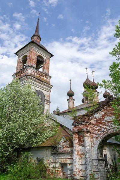 Antigua Iglesia Ortodoxa Pueblo Knyazhevo Región Kostroma Rusia Construida 1802 —  Fotos de Stock