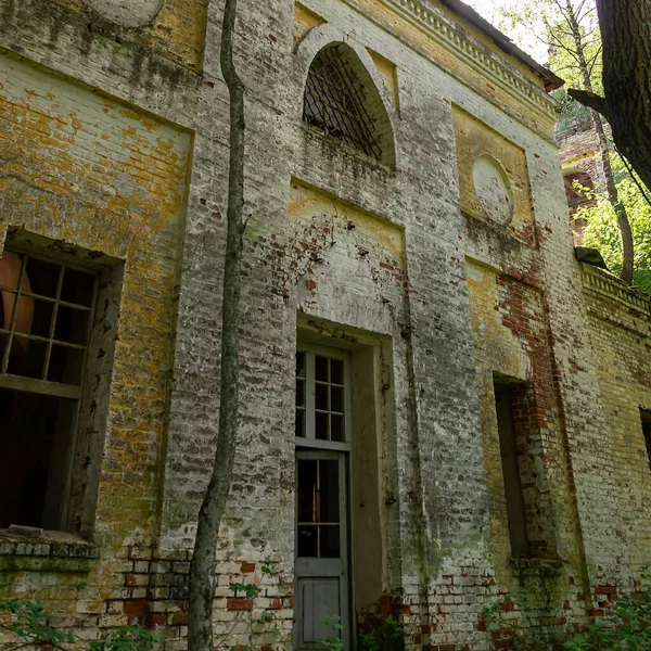 Janelas Templo Abandonado Rússia Vladimirovo Tratado Construído 1809 Atualmente Templo — Fotografia de Stock