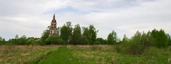 Krajina Zničena Pravoslavný Kostel Kostroma Kraj Rusko Nikolo Mosty Trakt — Stock fotografie