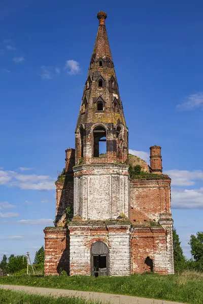 Eine Verlassene Dorfkirche Das Dorf Mitino Provinz Kostroma Russland Das — Stockfoto