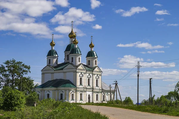 Iglesia Ortodoxa Rural Una Iglesia Pueblo Pruzhinino Región Kostroma Rusia —  Fotos de Stock