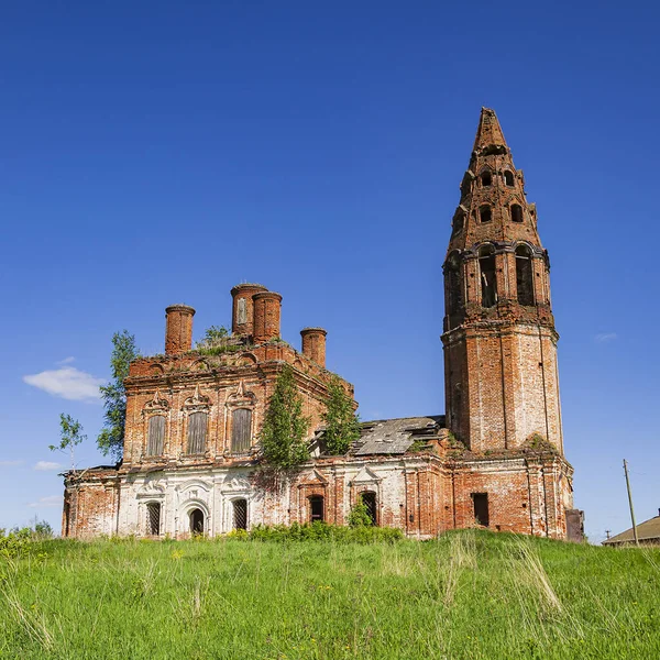 Igreja Ortodoxa Abandonada Aldeia Nikitskoye Província Kostroma Rússia Ano Construção — Fotografia de Stock