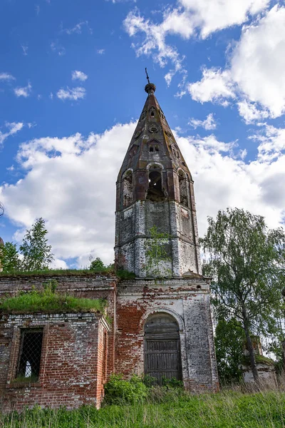 Intérieur Une Église Abandonnée Village Ostrov Province Kostroma Russie Année — Photo