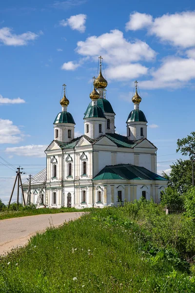 Iglesia Ortodoxa Rural Una Iglesia Pueblo Pruzhinino Región Kostroma Rusia —  Fotos de Stock