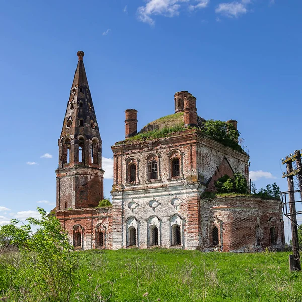Abandoned Rural Church Village Mitino Kostroma Province Russia Year Construction — Stock Photo, Image