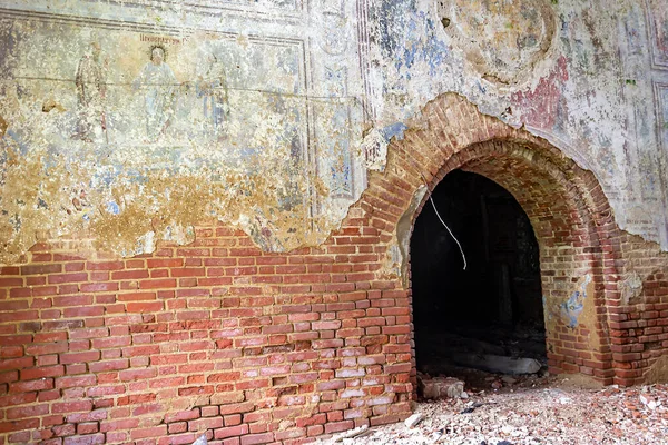 Interior Una Iglesia Abandonada Pueblo Sukhorukovo Provincia Kostroma Rusia Edificio —  Fotos de Stock