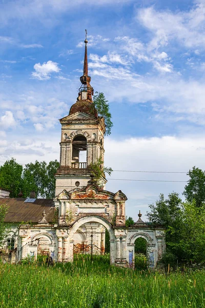 Ancienne Église Orthodoxe Village Fedorovo Province Kostroma Russie Année Construction — Photo