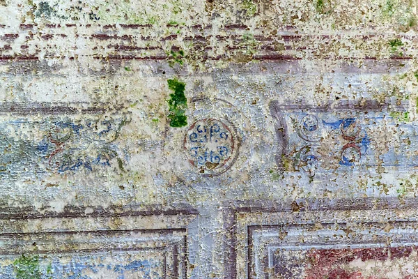 Τοιχογραφία Μέσα Εγκαταλειμμένη Ορθόδοξη Εκκλησία Χωριό Σουκορούκοβο Επαρχία Κοστρομά Ρωσία — Φωτογραφία Αρχείου