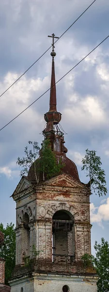 Der Alte Orthodoxe Glockenturm Das Dorf Fedorovo Provinz Kostroma Russland — Stockfoto