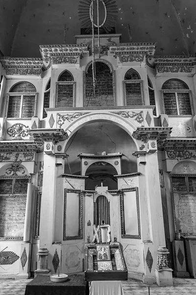 Interior Una Iglesia Ortodoxa Abandonada Provincia Kostroma Rusia Año Construcción —  Fotos de Stock