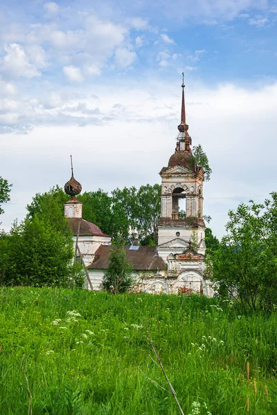 Igreja Ortodoxa Velha Aldeia Fedorovo Província Kostroma Rússia Ano Construção — Fotografia de Stock