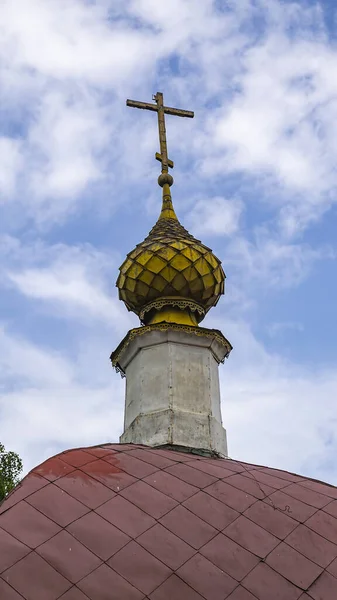 Dôme Église Orthodoxe Village Spas Buraki Province Kostroma Russie Année — Photo