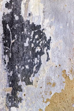 Duvardaki antika boya dokusu.
