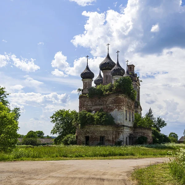 Igreja Ortodoxa Velha Aldeia Buyakovo Província Kostroma Rússia Ano Construção — Fotografia de Stock