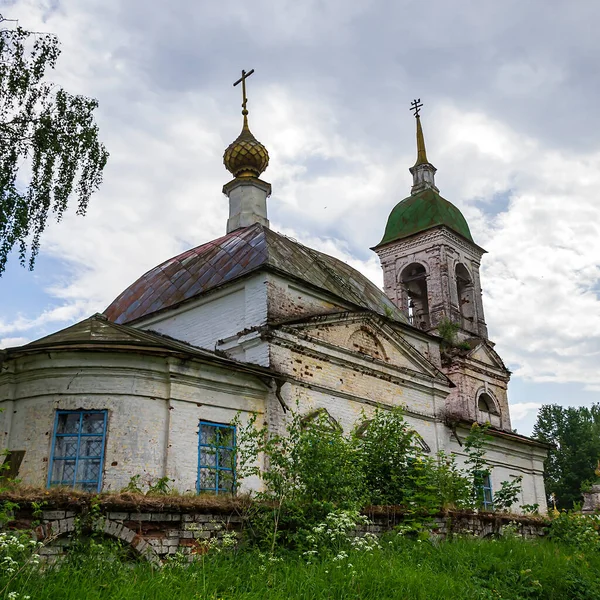 Igreja Ortodoxa Rural Aldeia Spas Buraki Província Kostroma Rússia Ano — Fotografia de Stock