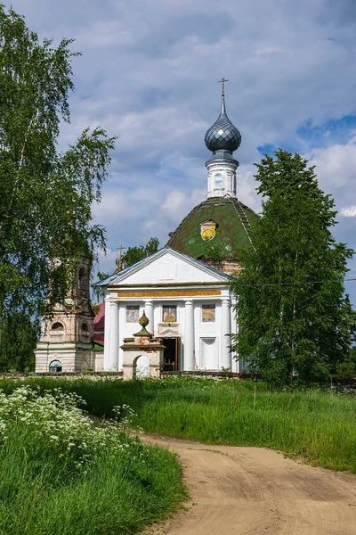 Chiesa Rurale Ortodossa Villaggio Terme Buraki Provincia Kostroma Russia Anno — Foto Stock